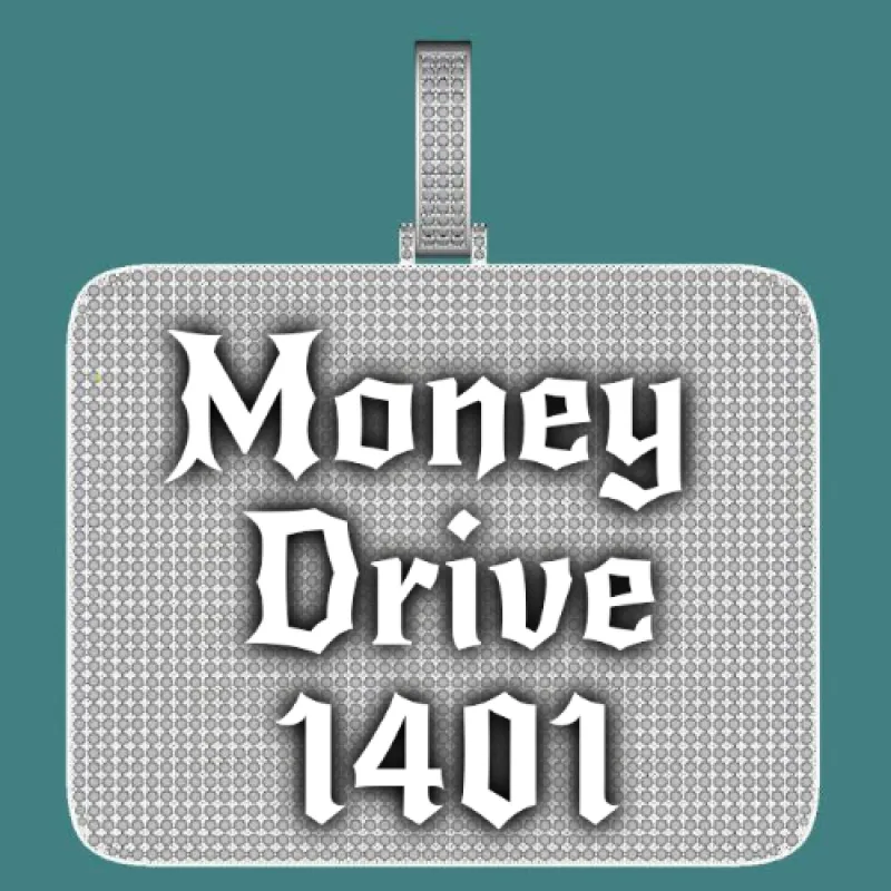 CUSTOM LETTER NECKLACE 3D BIG SQUARE sold by The GUU Shop