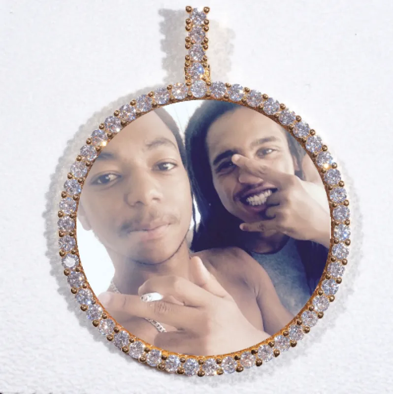 LARGE 3D CIRCLE CUSTOM PICTURE PENDANT sold by The GUU Shop