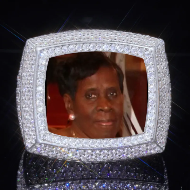 3D CUSTOM PICTURE ICED RING sold by The GUU Shop