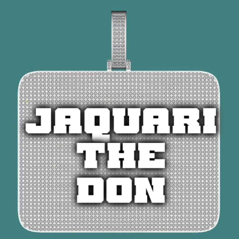 CUSTOM LETTER NECKLACE 3D BIG SQUARE sold by The GUU Shop