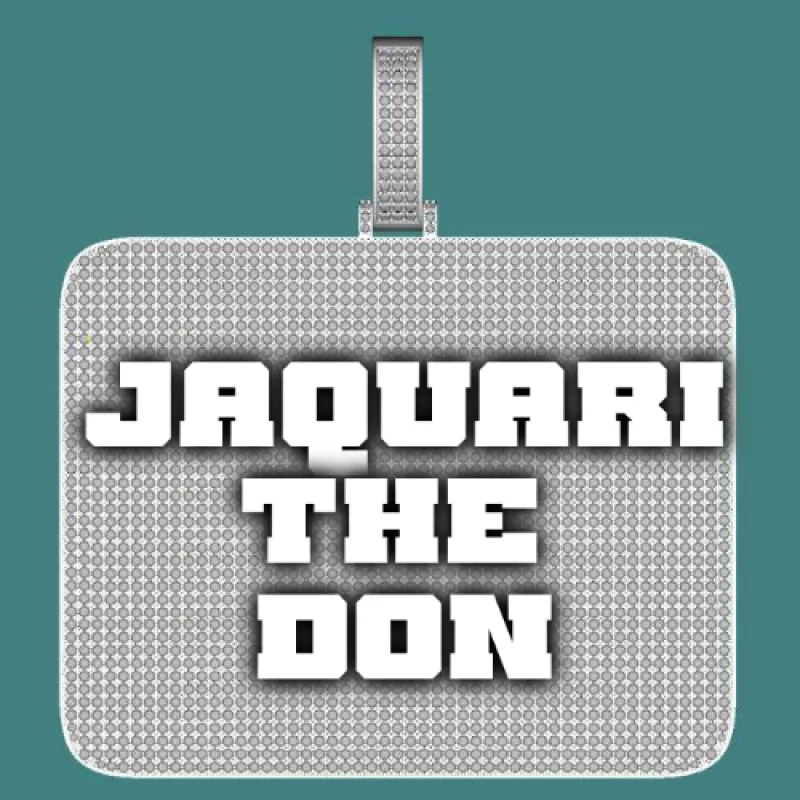 CUSTOM LETTER NECKLACE 3D BIG SQUARE sold by The GUU Shop