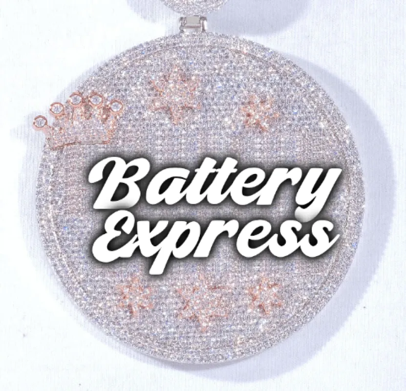 CUSTOM LETTER NECKLACE 3D BIG CROWN DISC sold by The GUU Shop