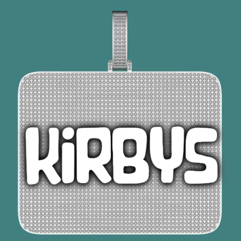 CUSTOM LETTER NECKLACE 3D BIG SQUARE sold by The GUU Shop