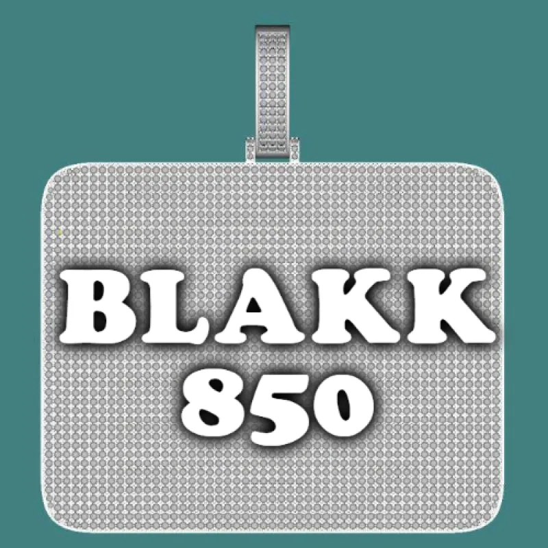 CUSTOM LETTER NECKLACE 3D BIG SQUARE sold by The GUU Shop