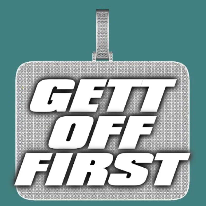 CUSTOM LETTER NECKLACE 3D BIG SQUARE sold by The GUU Shop