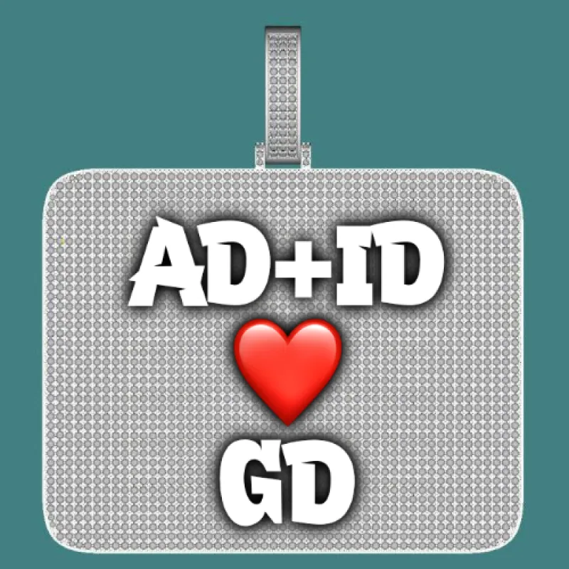 CUSTOM LETTER NECKLACE 3D BIG SQUARE sold by The GUU Shop