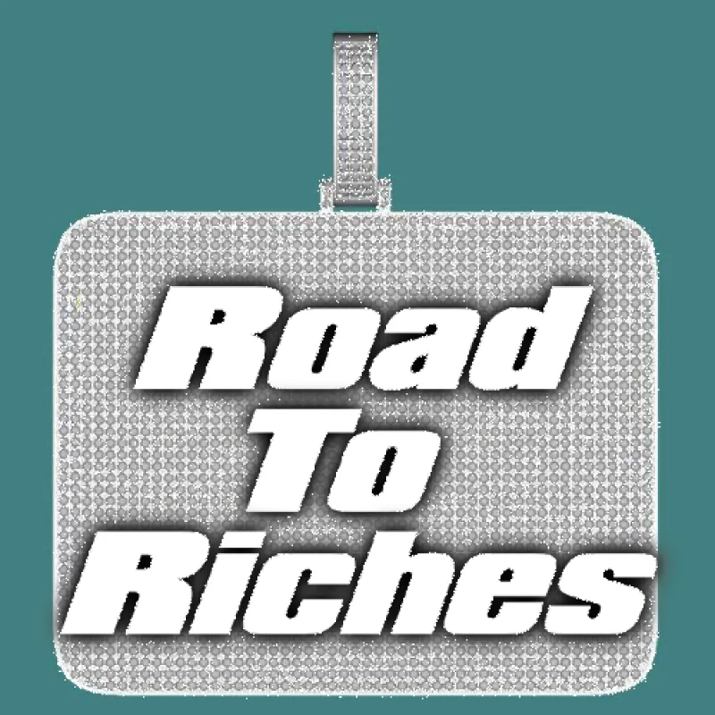 CUSTOM LETTER NECKLACE 3D BIG SQUARE sold by The GUU Shop