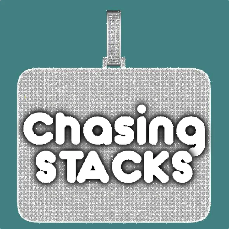 CUSTOM LETTER NECKLACE 3D BIG SQUARE sold by The GUU Shop