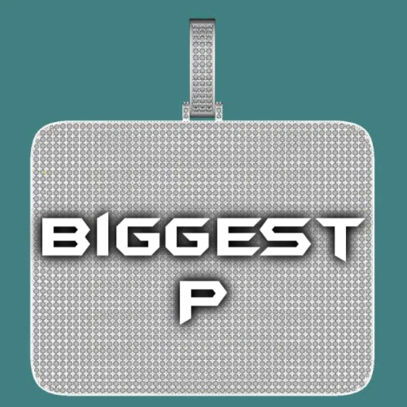 CUSTOM LETTER NECKLACE 3D BIG SQUARE sold by The GUU Shop