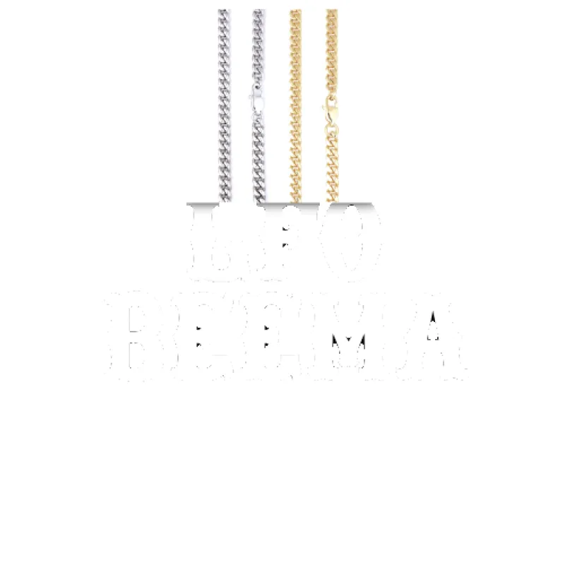 Custom Letters Freibeuter Font Necklace sold by The GUU Shop