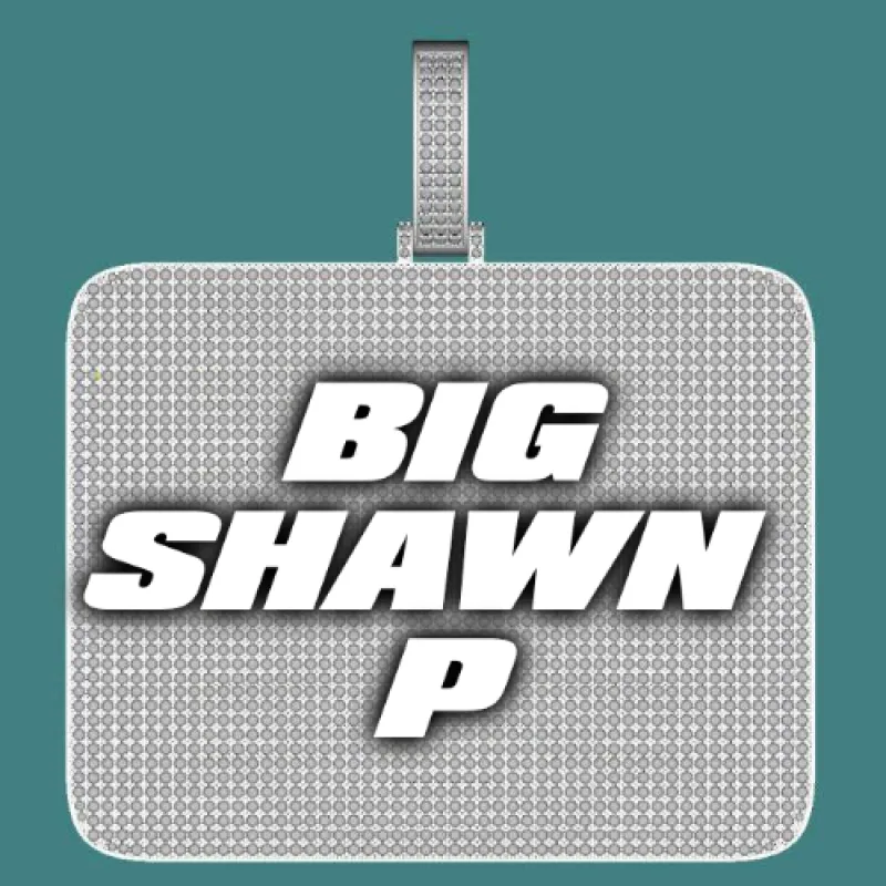 CUSTOM LETTER NECKLACE 3D BIG SQUARE sold by The GUU Shop