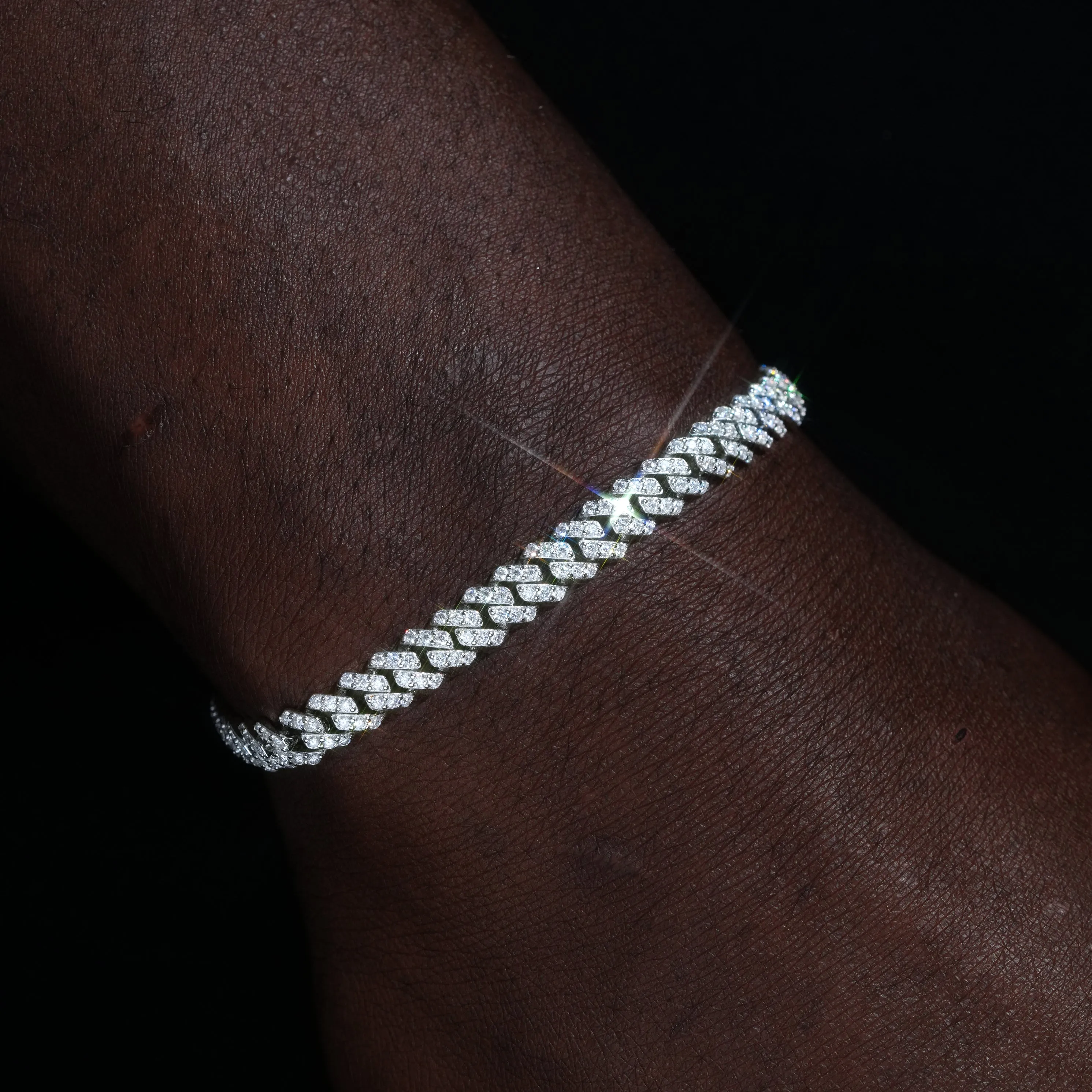VVS Moissanite 6.5MM Prong Cuban Bracelet sold by The GUU Shop product image thumbnail 5