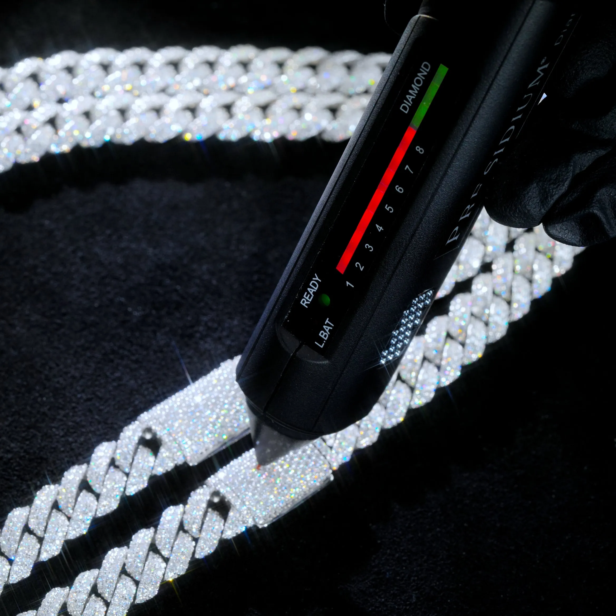 VVS Moissanite 10MM Cuban Link Chain sold by The GUU Shop product image thumbnail 4