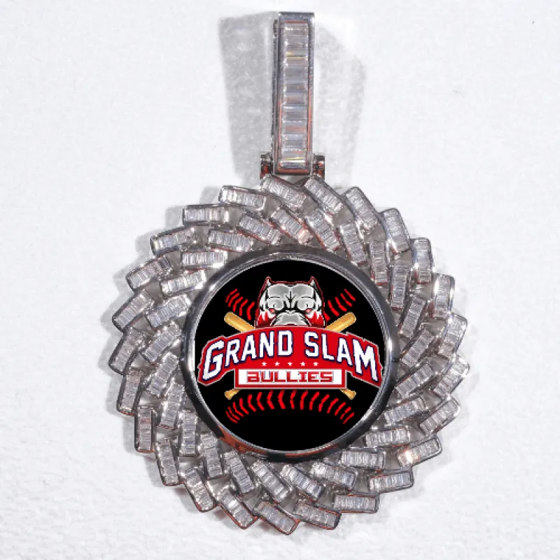 Large 3D Baguette Custom Picture Pendant sold by The GUU Shop