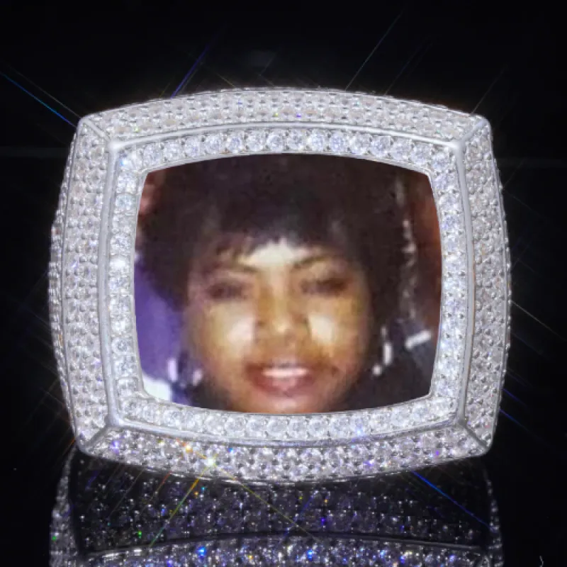 3D CUSTOM PICTURE ICED RING sold by The GUU Shop