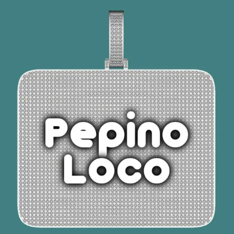 CUSTOM LETTER NECKLACE 3D BIG SQUARE sold by The GUU Shop