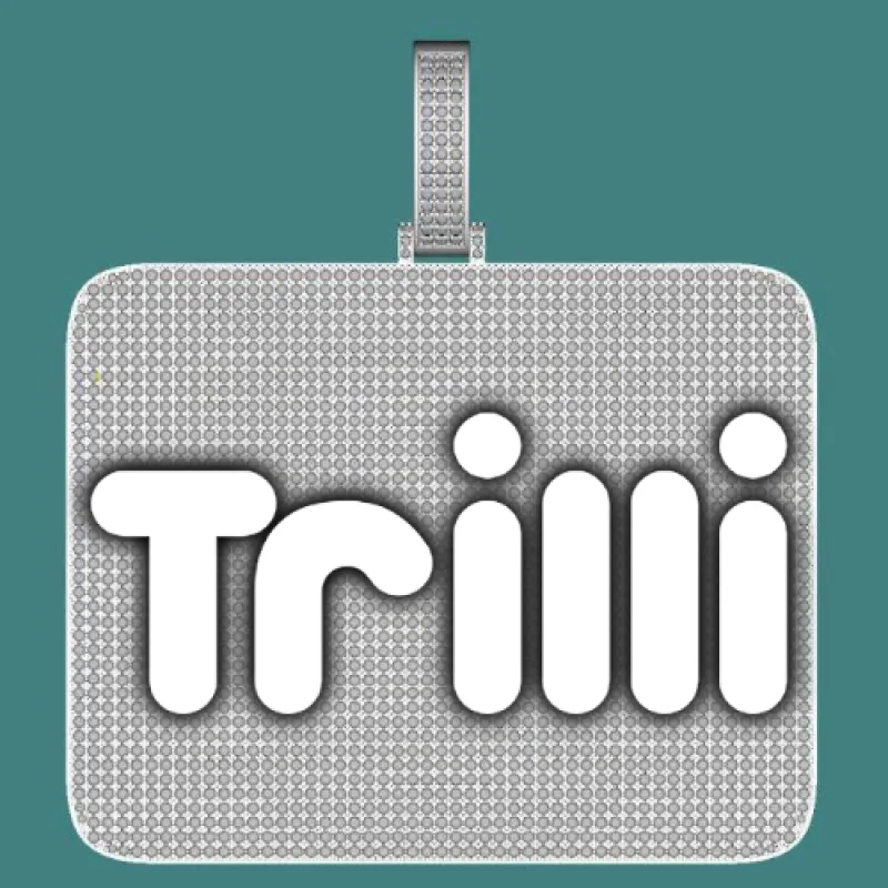 CUSTOM LETTER NECKLACE 3D BIG SQUARE sold by The GUU Shop