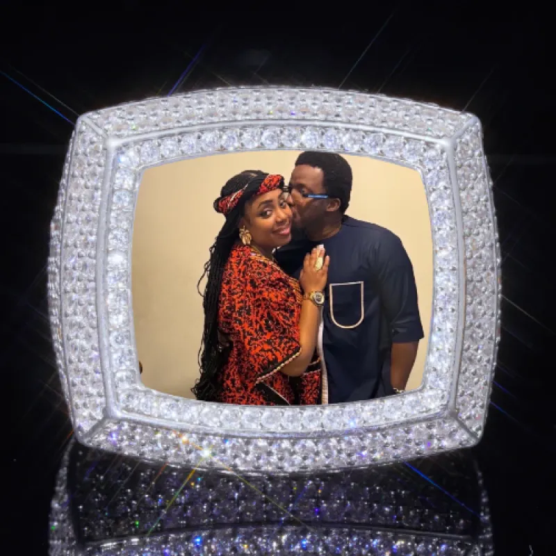 3D CUSTOM PICTURE ICED RING sold by The GUU Shop