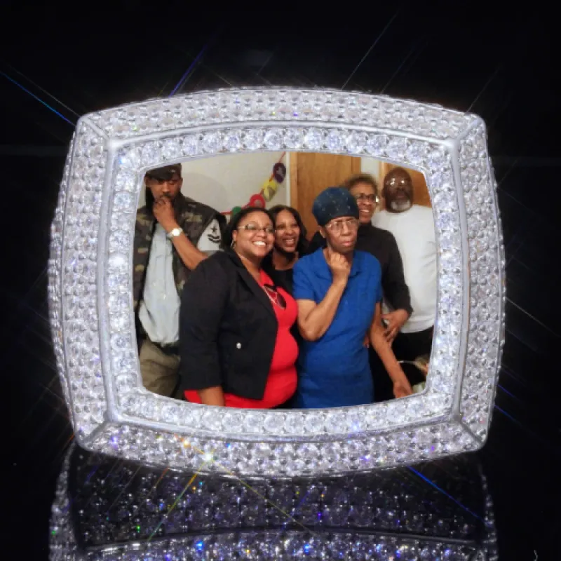 3D CUSTOM PICTURE ICED RING sold by The GUU Shop