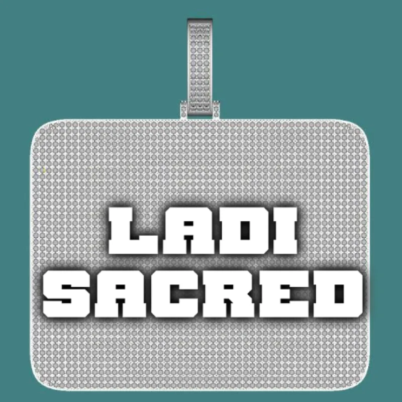 CUSTOM LETTER NECKLACE 3D BIG SQUARE sold by The GUU Shop