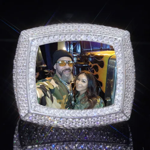 3D CUSTOM PICTURE ICED RING sold by The GUU Shop