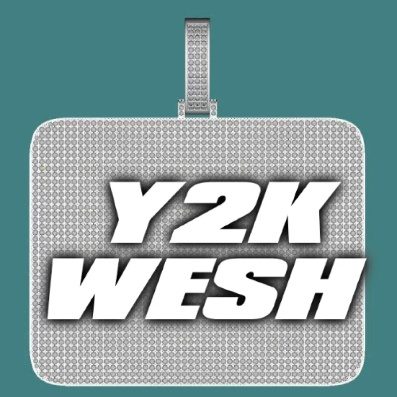 CUSTOM LETTER NECKLACE 3D BIG SQUARE made by The GUU Shop