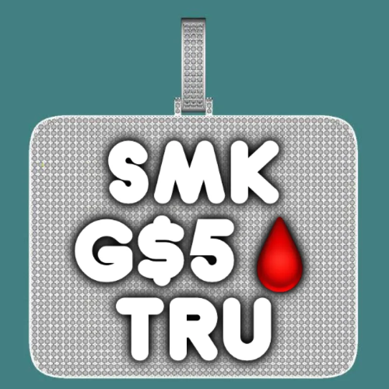 CUSTOM LETTER NECKLACE 3D BIG SQUARE sold by The GUU Shop