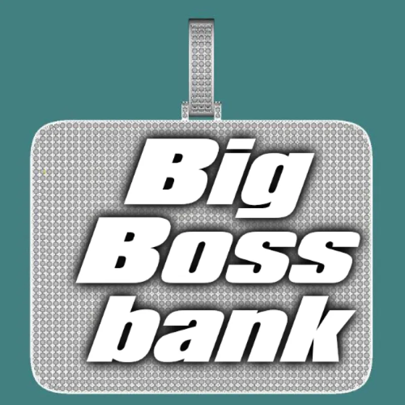 CUSTOM LETTER NECKLACE 3D BIG SQUARE sold by The GUU Shop