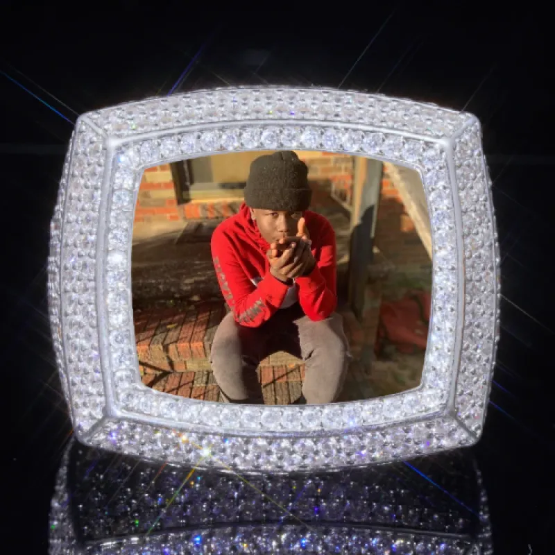 3D CUSTOM PICTURE ICED RING sold by The GUU Shop