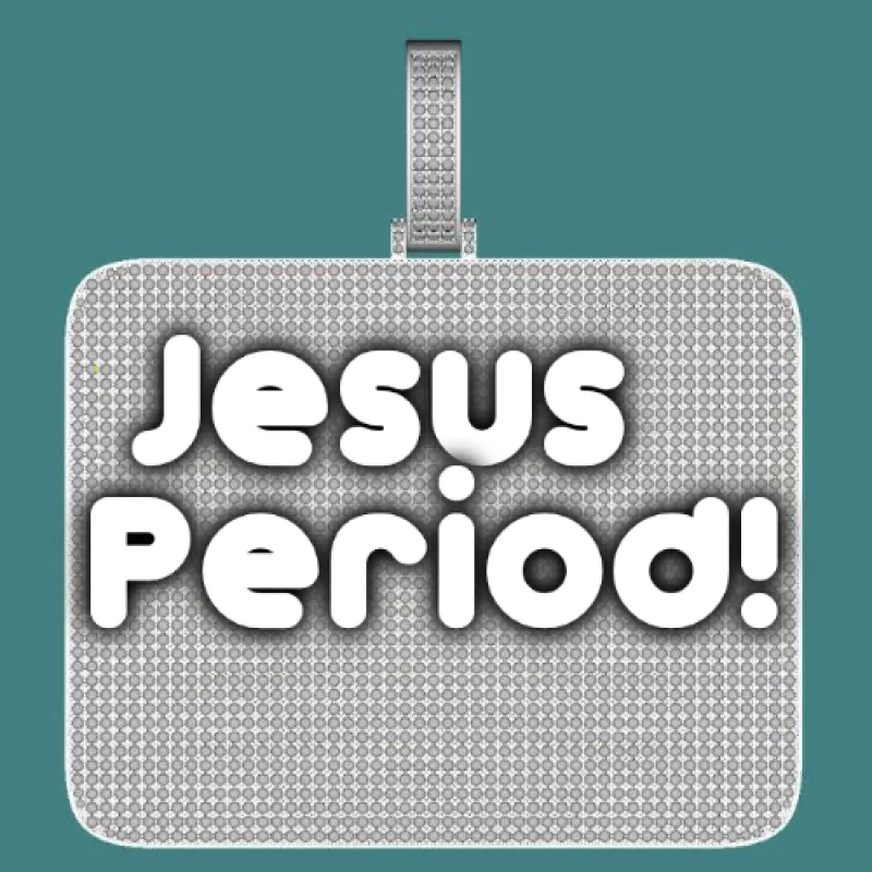 CUSTOM LETTER NECKLACE 3D BIG SQUARE sold by The GUU Shop