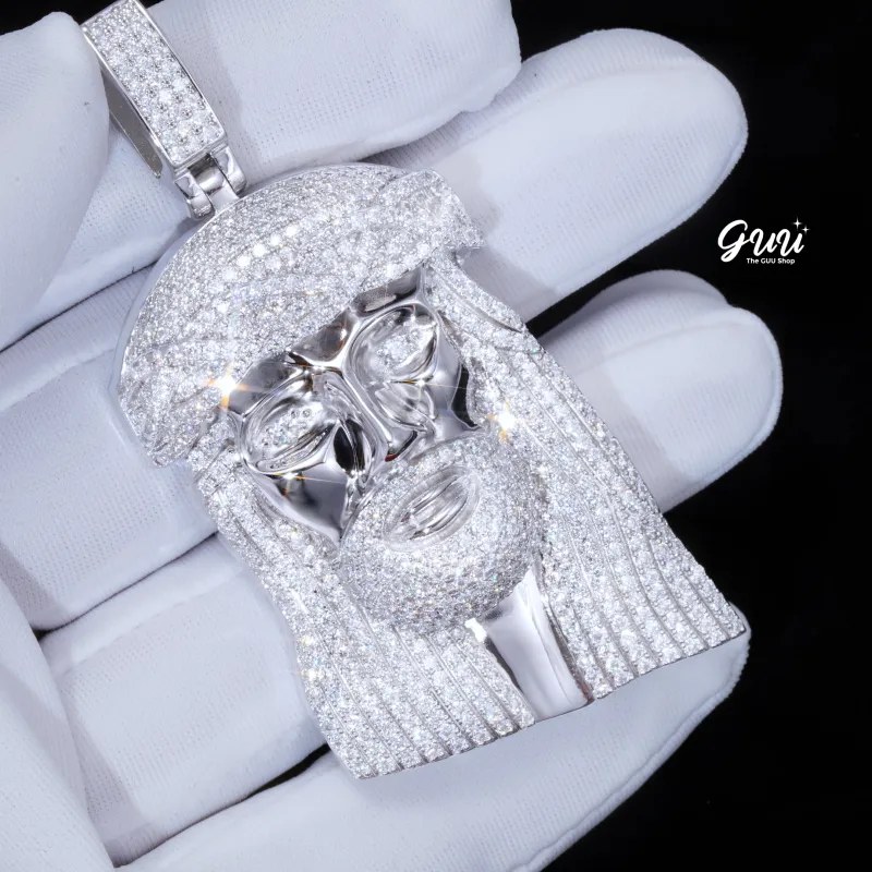 VVS Moissanite Jesus In White Gold sold by The GUU Shop
