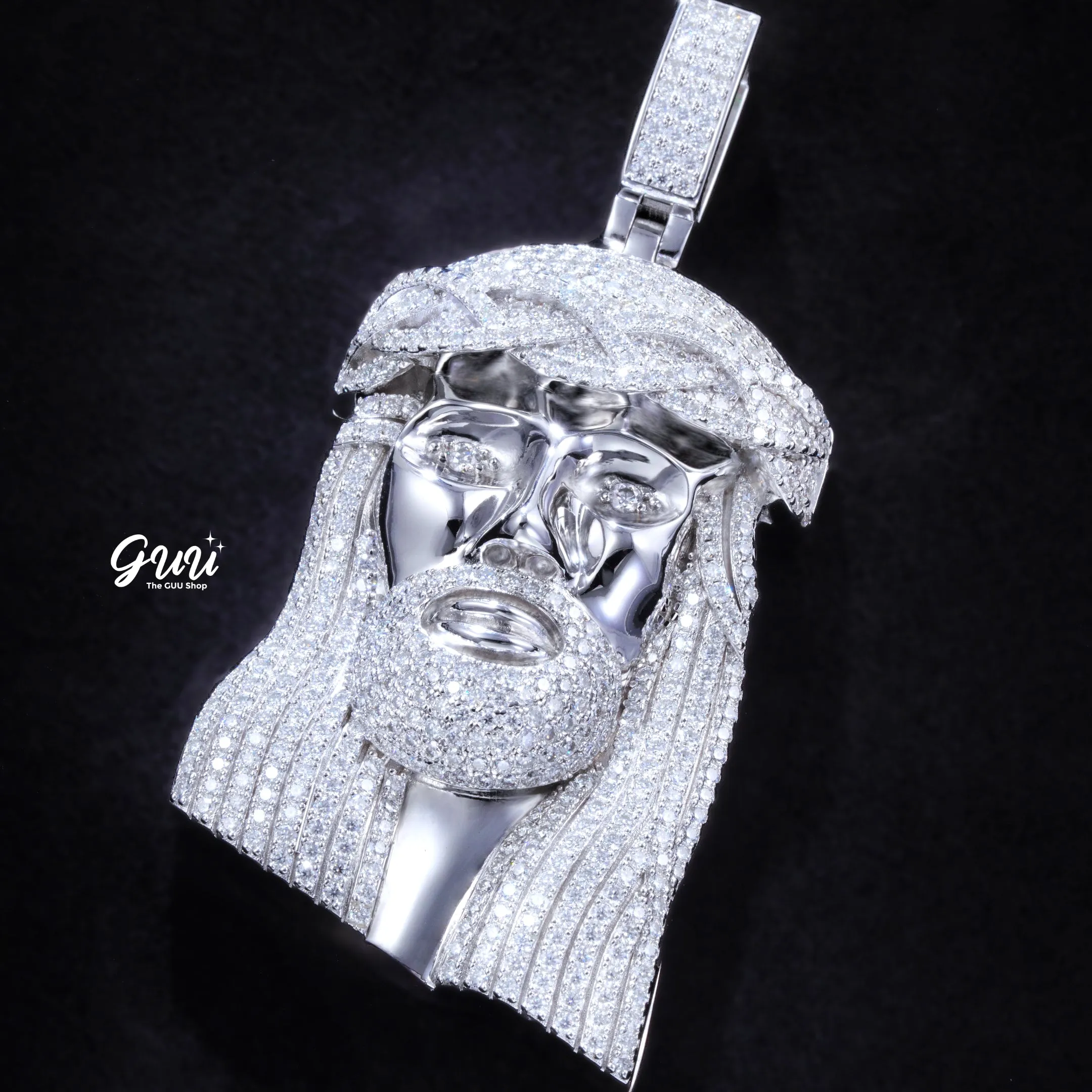 VVS Moissanite Jesus In White Gold sold by The GUU Shop product image thumbnail 2