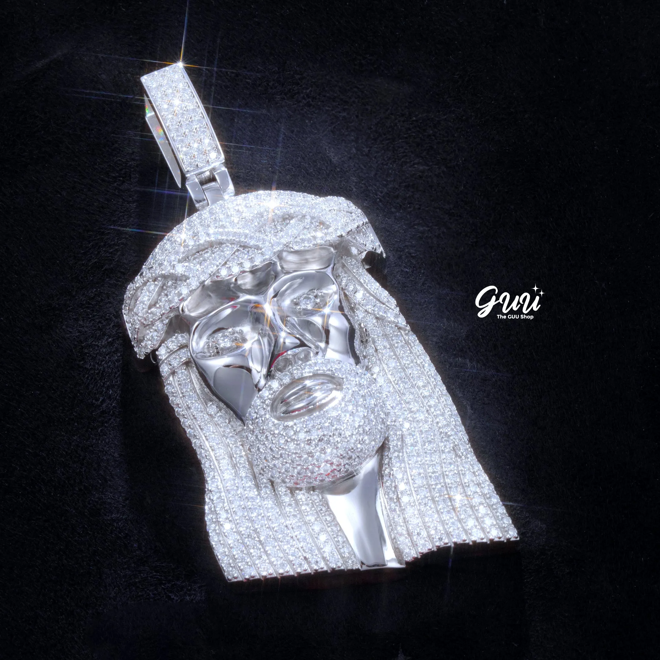 VVS Moissanite Jesus In White Gold sold by The GUU Shop product image thumbnail 4