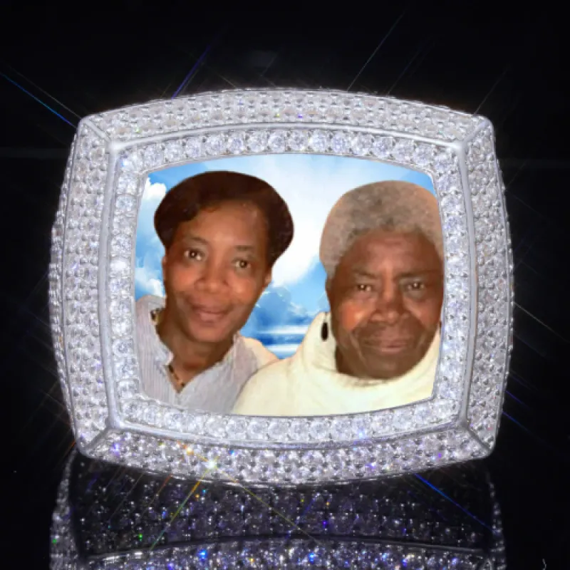 3D CUSTOM PICTURE ICED RING sold by The GUU Shop