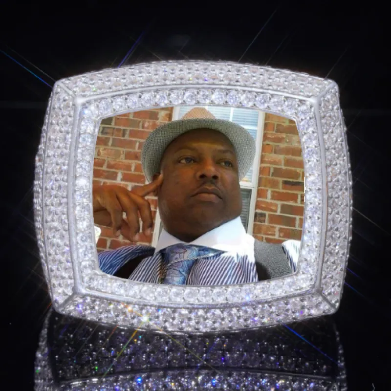 3D CUSTOM PICTURE ICED RING sold by The GUU Shop