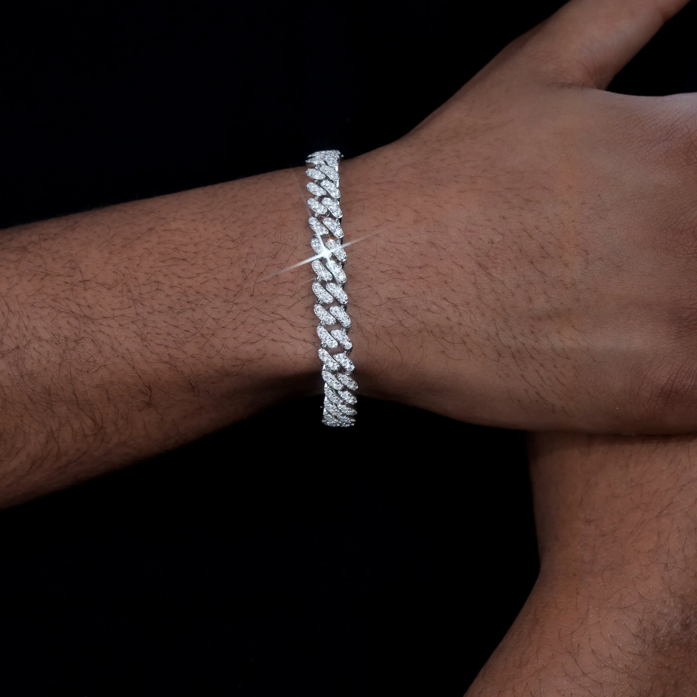 VVS Moissanite 9MM Cuban Bracelet sold by The GUU Shop product image thumbnail 3