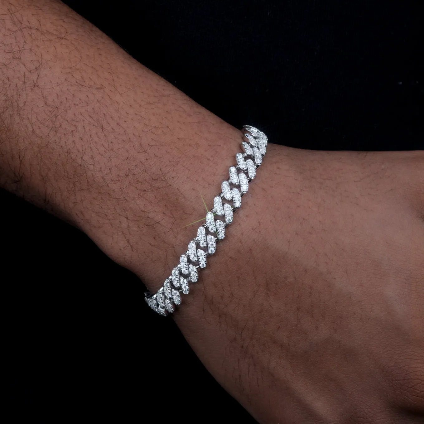 VVS Moissanite 9MM Cuban Bracelet sold by The GUU Shop product image thumbnail 2