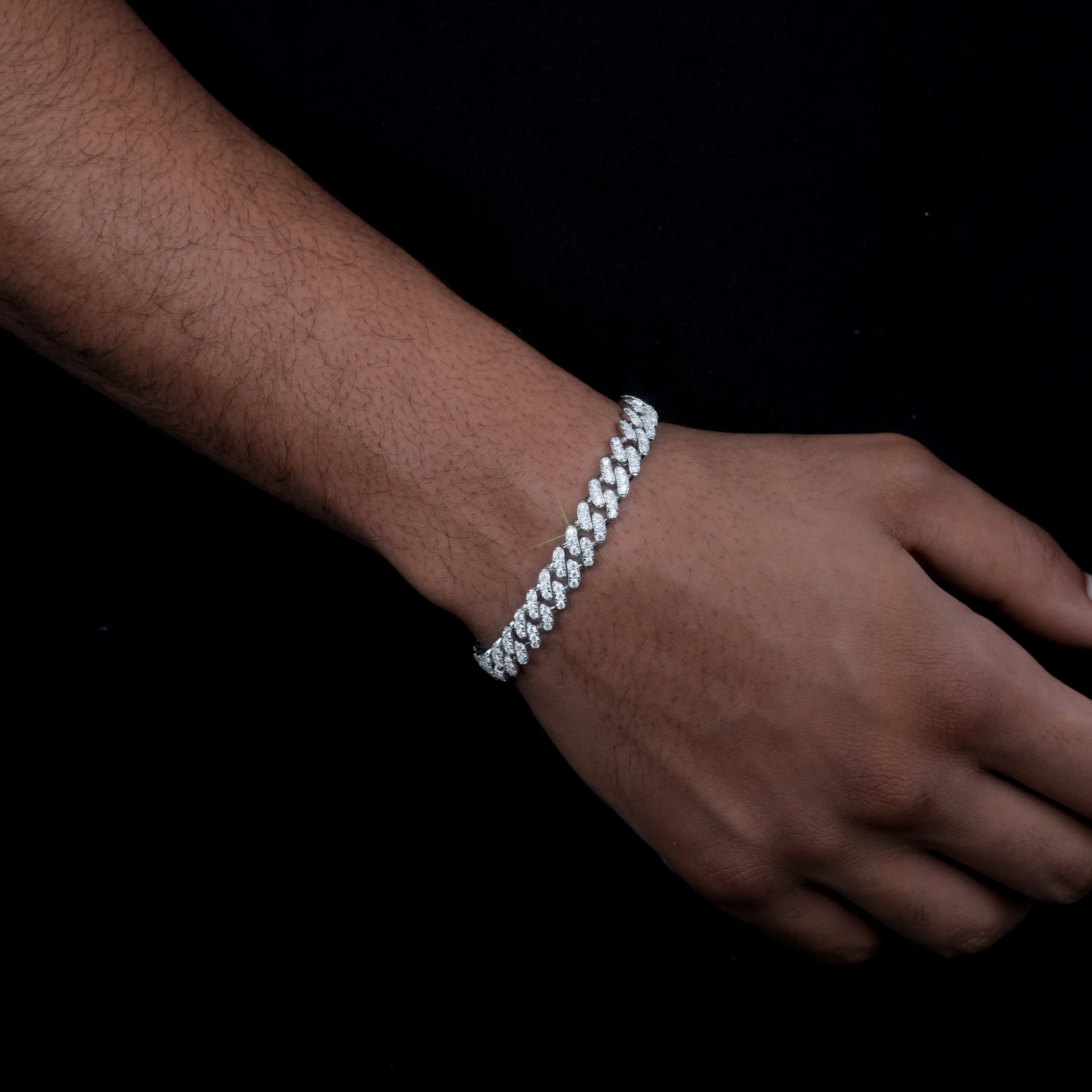 VVS Moissanite 9MM Cuban Bracelet sold by The GUU Shop product image thumbnail 5