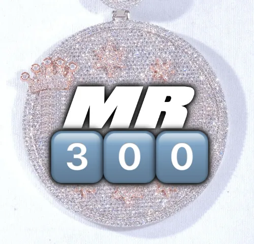 CUSTOM LETTER NECKLACE 3D BIG CROWN DISC sold by The GUU Shop