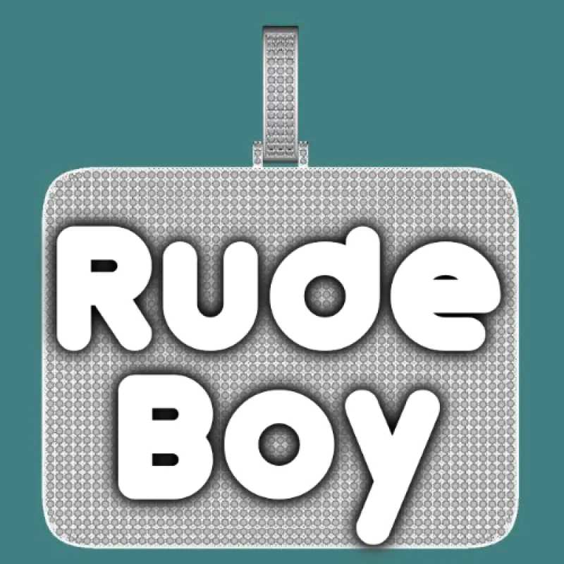 CUSTOM LETTER NECKLACE 3D BIG SQUARE sold by The GUU Shop