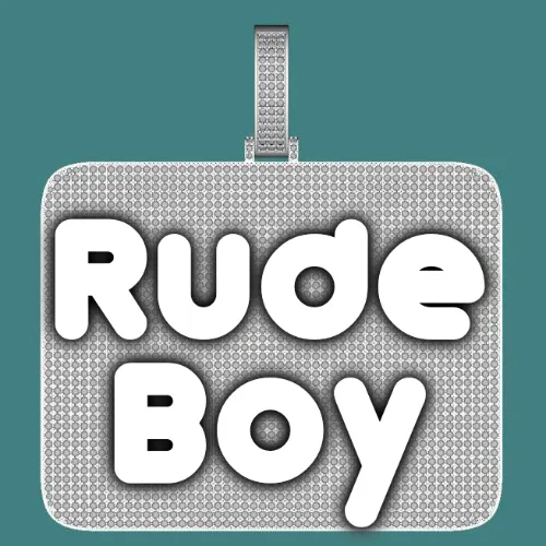 CUSTOM LETTER NECKLACE 3D BIG SQUARE sold by The GUU Shop