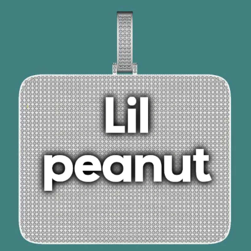 CUSTOM LETTER NECKLACE 3D BIG SQUARE sold by The GUU Shop