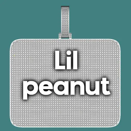 CUSTOM LETTER NECKLACE 3D BIG SQUARE sold by The GUU Shop