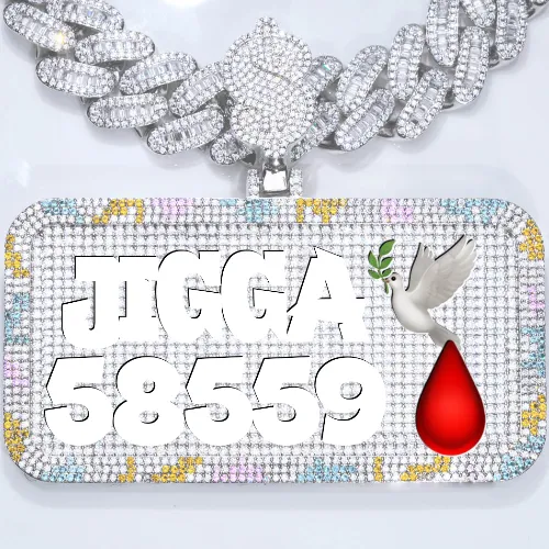 CUSTOM LETTER NECKLACE 3D COLORFUL SQUARE sold by The GUU Shop