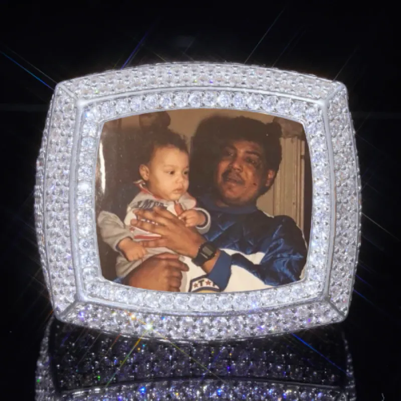 3D CUSTOM PICTURE ICED RING sold by The GUU Shop