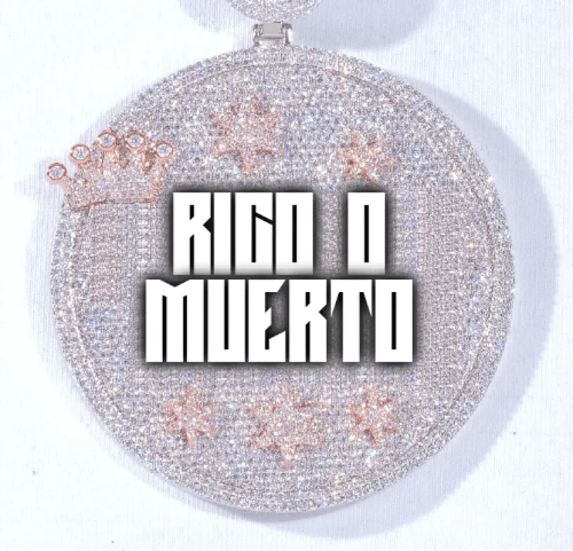 CUSTOM LETTER NECKLACE 3D BIG CROWN DISC sold by The GUU Shop