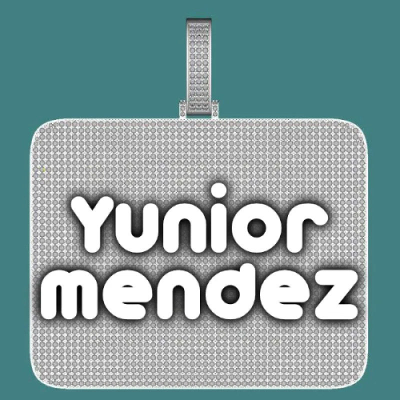 CUSTOM LETTER NECKLACE 3D BIG SQUARE made by The GUU Shop