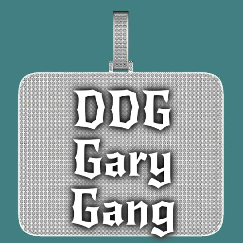 CUSTOM LETTER NECKLACE 3D BIG SQUARE sold by The GUU Shop