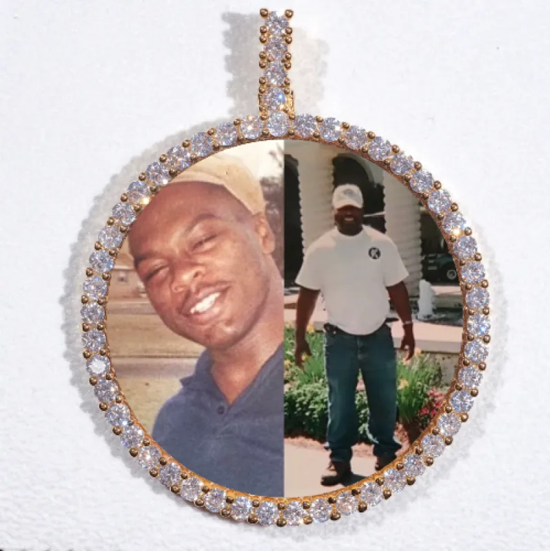 LARGE 3D CIRCLE CUSTOM PICTURE PENDANT made by The GUU Shop