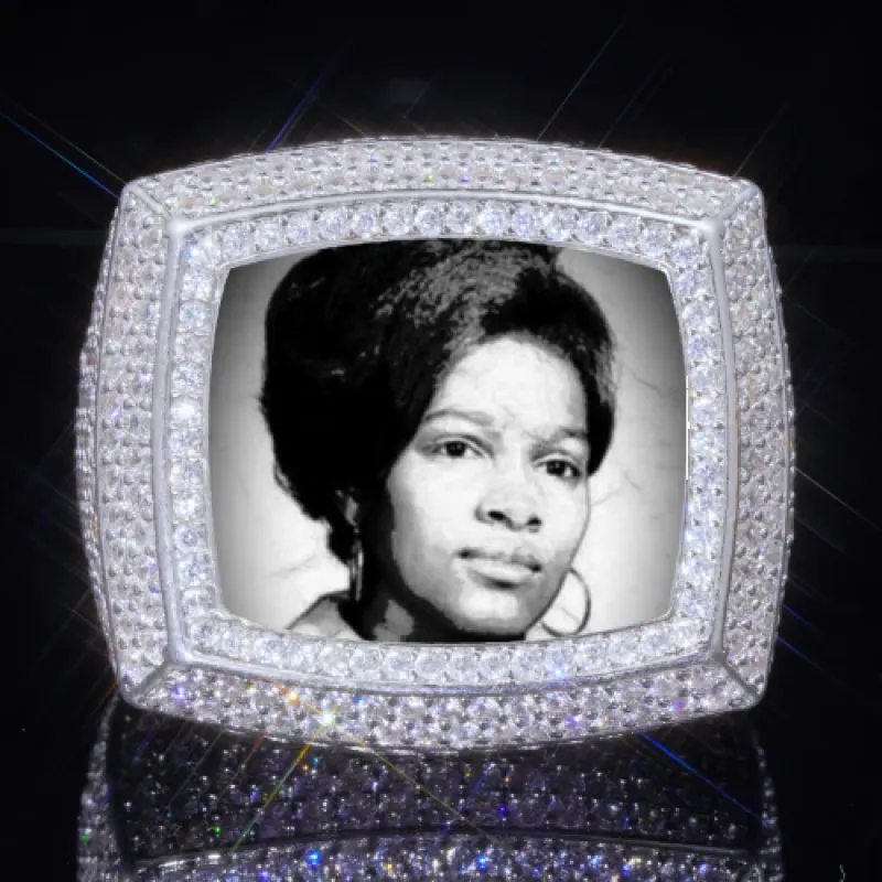 3D CUSTOM PICTURE ICED RING sold by The GUU Shop